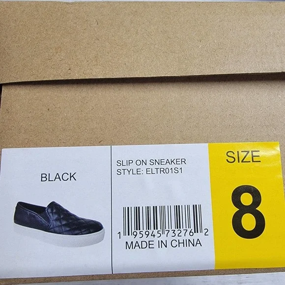 Steve Madden Electric Slip On Quilted Sneakers Black Women's Size 8 - Picture 6 of 6